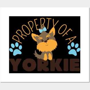 Property Of A Yorkie, Yorkshire Lover Posters and Art